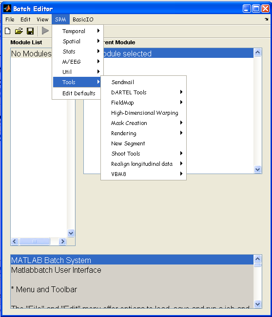 42 Fig.4.4: Il comando batch consente l apertura di un nuovo menu.