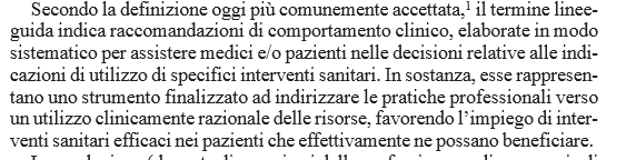 Definizione di linea guida in