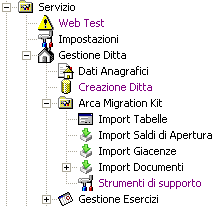 9 Migration Kit Il menu è stato spostato e meglio organizzato: È stata creata la nuova form Strumenti di supporto per poter aggiustare i dati prima o dopo l import da Arca Professional.