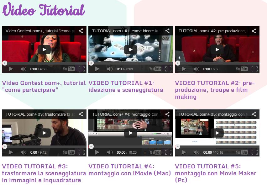 educazione & formazione I video tutorial: sono lezioni online che trasferiscono contenuti specifici e su come realizzare un video; spiegano
