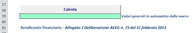 Premere il pulsante calcola, dopo aver inserito gli input richiesti.