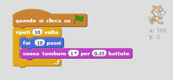 Adesso vediamo un po' meglio come funziona Scratch e come funziona la programmazione. Ricordatevi che se voi spiegate chiaramente al computer cosa deve fare, lui lo fa.