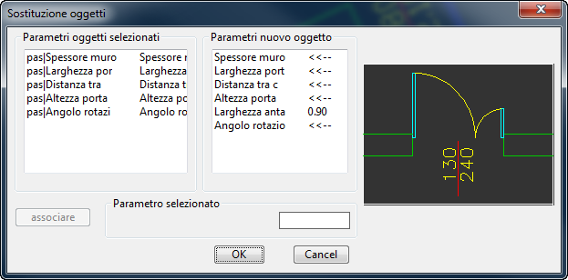 Sostituzione di oggetti Si è potuto notare nell esempio della finestra di dialogo per la selezione degli oggetti la presenza del tasto Sostituire.