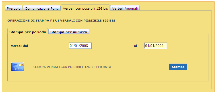 Una volta controllati la correttezza dei dati si può procedere con la stampa del Preruolo.