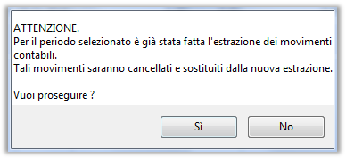 Confermando l esecuzione della procedura tramite il bottone Esegui (!