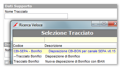 Emissione flusso BONIFICI arricchiti (TXT) In caso di emissione BONIFICI secondo lo schema TXT arricchito si dovrà selezionare il formato CBI-SEPA, attualmente aggiornato alla versione corrente 6.