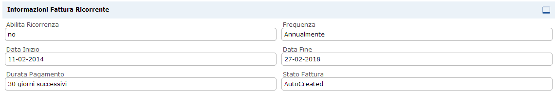 Campi standard per ordini di vendita: Campi Soggetto Nome Opportunità Numero Cliente Nome Preventivo Ordine di acquisto Nome Contatto Data Scadenza Trasportatore Stato Imposta di fabbricazione Nome