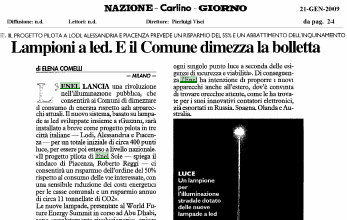 Efficientamento energetico Ogni problema illuminotecnico va valutato con cura e rappresenta un caso a sè stante: consumi e costi non possono quindi essere generalizzati.