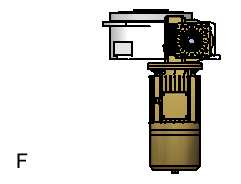 POSIZIONE DI LAVORO OPERATING POSITION 1 STANDARD Standard 2 CAPOVOLTA Upside-down 3 ASSE ORIZZONTALE Horizontal axis POSIZIONE DI MONTAGGIO UNITA MOTRICE POWER DRIVE