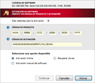 3. MANUALE ATTIVAZIONE Se si riesce a risolvere i problemi per attivare il software automaticamente o hanno una connessione a Internet attraverso un Proxy è necessario attivarlo come manuale: Passo 1