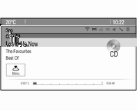 Lettore CD 33 Uso Avviare la riproduzione del CD Inserire il CD con il lato stampato verso l alto nella fessura del lettore CD finché non viene caricato.