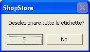 Questa maschera permette una ricerca sia per codice che per descrizione dell articolo.inserire un parametro e premere invio.una volta trovato l articolo digitare il numero di copie dell eticcheta.