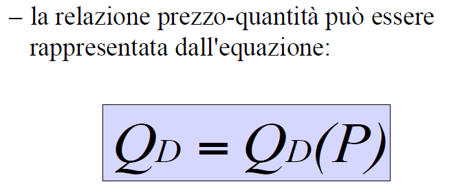 DOMANDA Molto importante: sono coppie prezzo-quantità che vanno bene per l