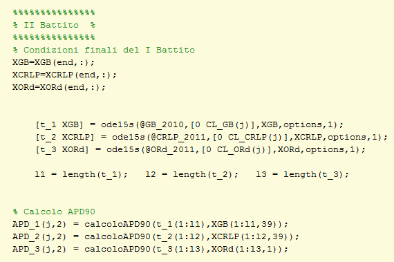 Figura 3.36-Codice per inizializzare matrici di zeri utilizzate per il salvataggio dati Figura 3.