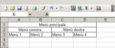 Unione di celle Si possono unire più celle selezionandole e cliccando sul pulsante Unisci e centra o, in alternativa,