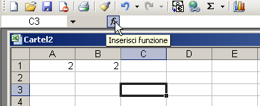 Formule predefinite L'applicazione mette a disposizione diverse formule predefinite: Somma Prodotto Media Esse