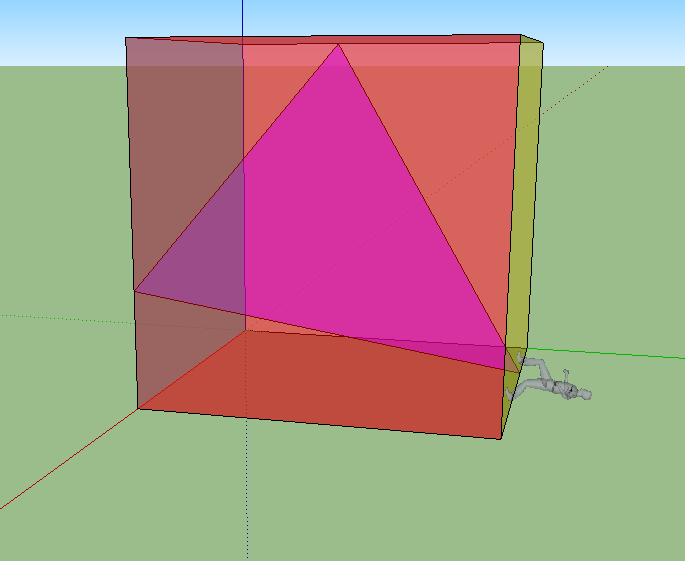 Sketchup ci permette di ruotare in ogni modo il cubo, dall alto, dal basso, da destra, da sinistra.