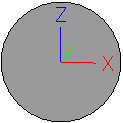 Coordinate posizione. Mostra la posizione assoluta della cinepresa (o la posizione del punto di vista dell'avatar, se questo è visibile) rispetto agli assi X, Y e Z.