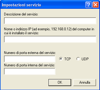 Scegliendo proprietà e poi impostazioni è possibile impostare le configurazioni necessarie all uso dell UPnP.