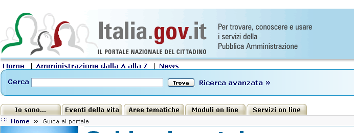 Il portale Italia.gov.it (1) http://www.italia.gov.it Io sono.