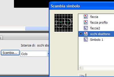 Controlli di interpolazione di movimento Se dobbiamo realizzare un movimento ripetitivo, è meglio che le proprietà dell'istanza in partenza e in arrivo siano identiche.