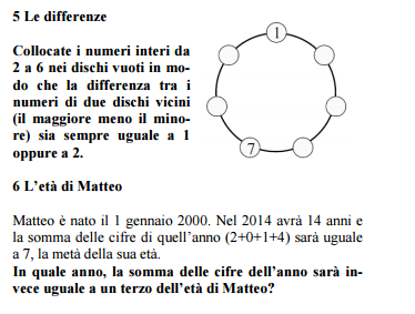 (a squadre o individuali - a discrezione del singolo istituto o insegnante) E' una iniziativa riservata alle scuole medie inferiori che hanno partecipato ai "Giochi d'autunno" o che hanno iscritto