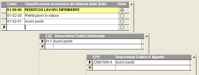 accedere alle varie funzionalità) Anagrafica Creditori L