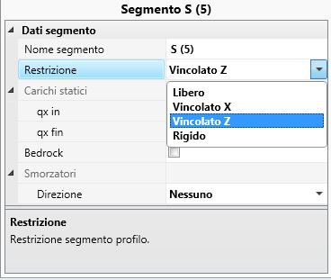 Fig. 3.12 Input condizioni al contorno.