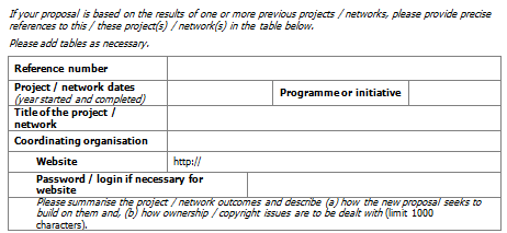 RELEVANCE TO THE PROGRAMME CRITERI