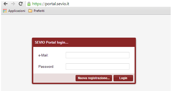 4 Sevio Portal Tramite Sevio Portal, la web application del sistema Sevio, è possibile configurare e visualizzare lo stato dei dispositivi facenti parte del proprio Reame.