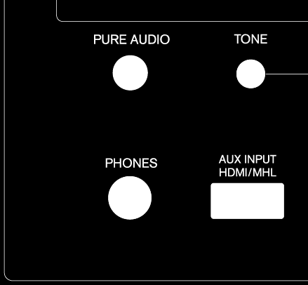 La selezione di Pure Audio come modalità di ascolto disattiva l alimentazione del display e del