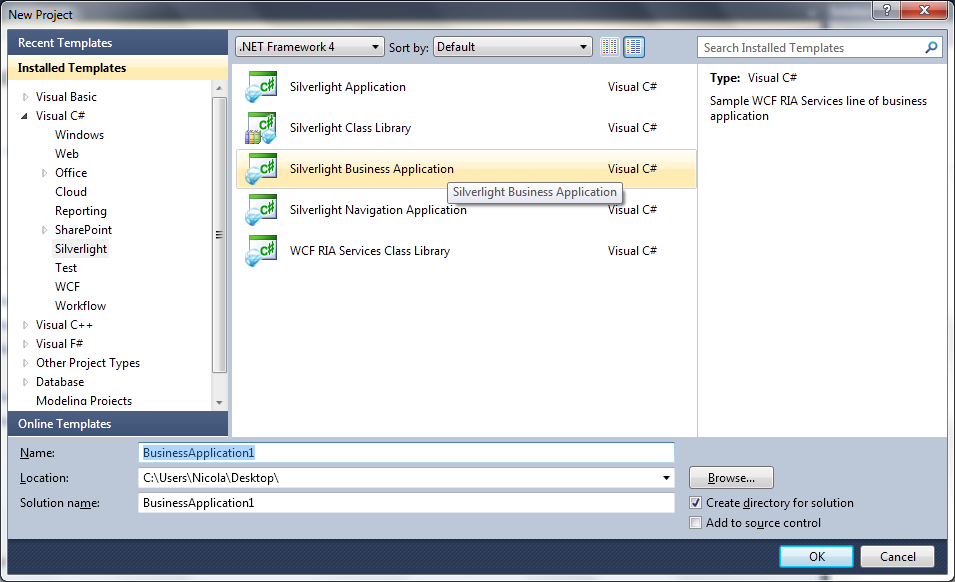 Visual Studio 2010 RC Ria Services - Business Application and datagrid Part 1 In questo tutorial vedremo come utilizzare la tecnologia Ria Services per collegare una datagrid ad un