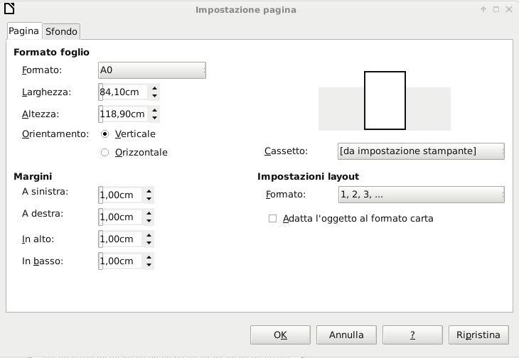 Abbiamo terminato lo spazio disponibile nella prima pagina, quindi, per proseguire, dovremo inserire una nuova pagina (questa).