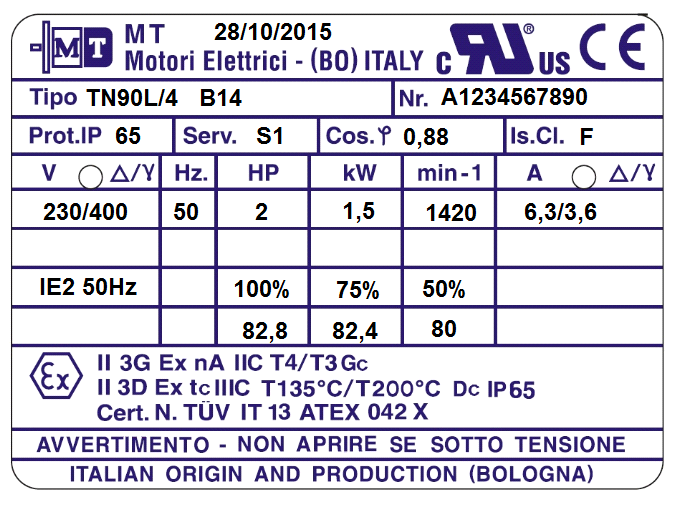 in accordo con il regolamento UE 4/2014 del 6 gennaio che modifica il regolamento CE 640/2009.