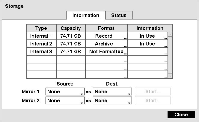 Manuale di funzionamento Print (Stampa) Il DVR consente di stampare immagini visualizzate sullo schermo. Collegare una stampante PostScript a una delle porte USB.