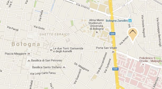 del Policlinico Sant Orsola-Malpighi, girare a destra in via G. Zaccherini Alvisi.