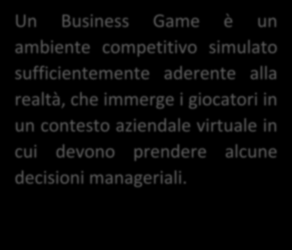 Cos è un business game?