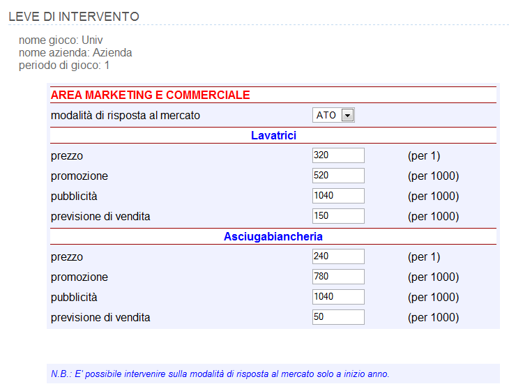 Walkthrough unità di misura Risultati