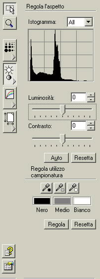 UTILIZZO DI TWAIN E SCAN MANAGER PRO PER GLI SCANNER SERIE PERFORMANCE27 REGOLAZIONE DELLA BRIGHTNESS E DEL CONTRAST Talvolta le immagini vengono scannerizzate con il cursore di luminosità e di