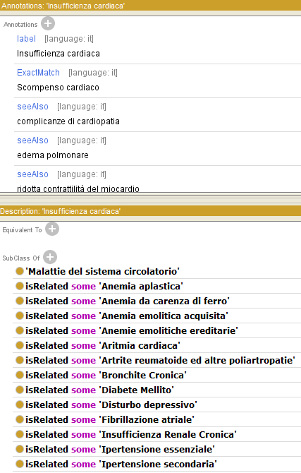 SUPPORTO SEMANTICO La varietà dei termini medici utilizzati nella definizione della diagnosi e delle terapie (IMA, Infarto del miocardio, Infarto miocardico acuto, ecc.