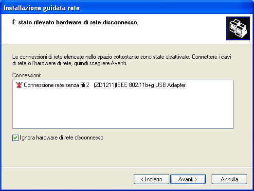 Hercules Wireless G USB Ultra-mini HWGUm-54 17. Clicca su Fine per uscire dalla procedura guidata. Una volta terminata la procedura guidata, Windows XP potrebbe chiederti di riavviare il computer.