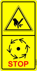 RUMORE Le principali sorgenti che causano il rumore sono: - il ventilatore (solo per macchine pneumatiche); - il dispositivo di semina; - le superfici vibranti.