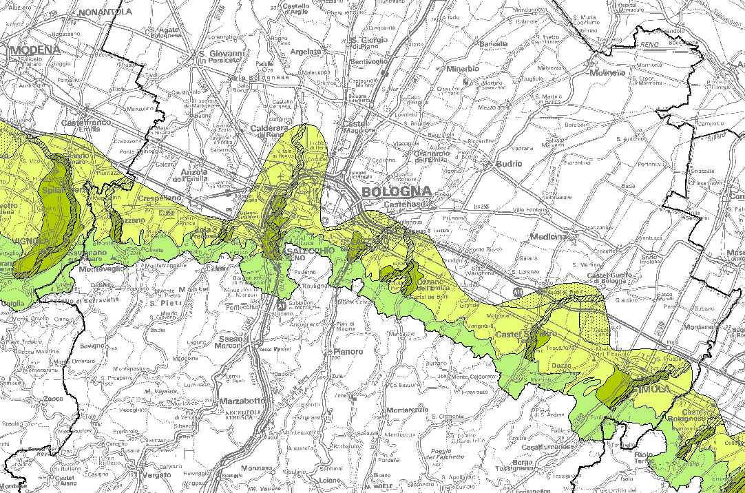 Zone di protezione della acque sotterranee pianura e pedecollina (P.T.A.