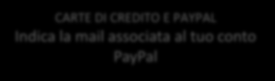 PAGAMENTI E TRASPORTO DESCRIZIONE DEL PASSAGGIO Determina le modalità di pagamento ed il costo del trasporto. CONTRASSEGNO Indica i costi che vuoi applicare.