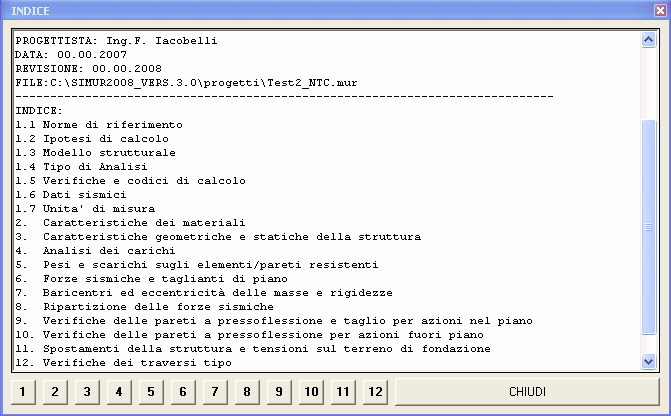 archiviazione dei dati di input e dei risultati su file.