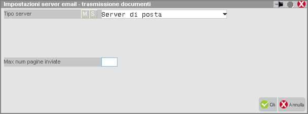 PRODOTTI LIVE La trasmissione Email sui prodotti Live differisce per un solo aspetto: le impostazioni server di posta con tipo server SMTP.