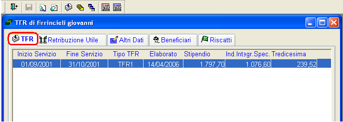 NOTA 3: ai dipendenti con servizi in essere al 01/04/2008, o iniziati successivamente, e per i quali è già stato elaborato ed inoltrato all INPDAP il modello TFR1, dovrà essere elaborato il modello