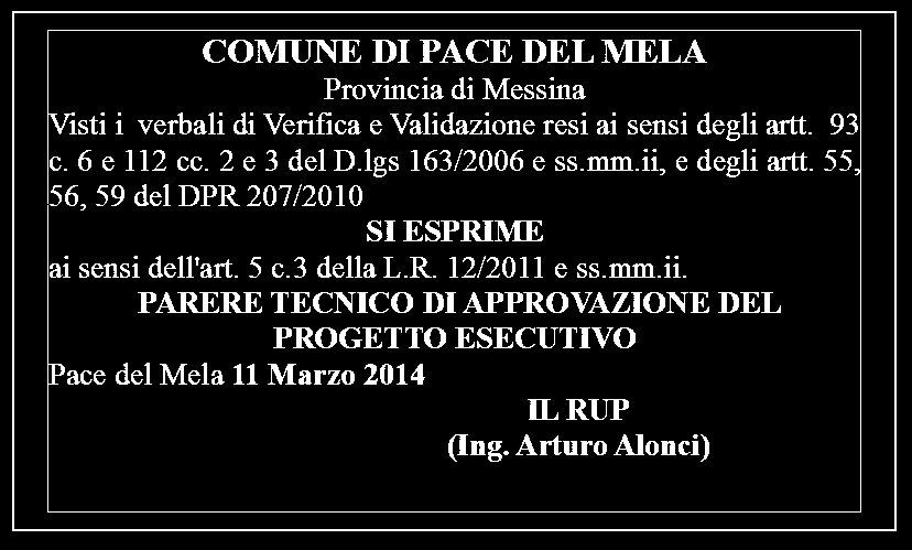 Comune di PACE DEL MELA Provincia di MESSINA pag.