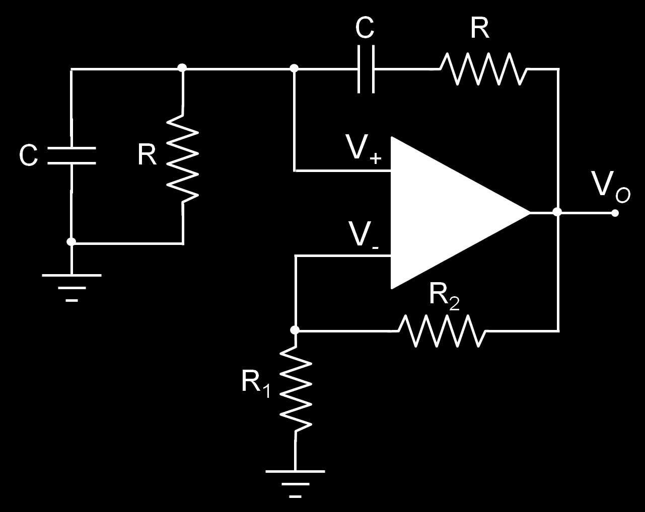 3.3 Oscillatore a ponte di Wien Grazie anche alle sue caratteristiche di bassa distorsione, l oscillatore a ponte di Wien è diventato un classico dei circuiti oscillatori a bassa frequenza, oltre che