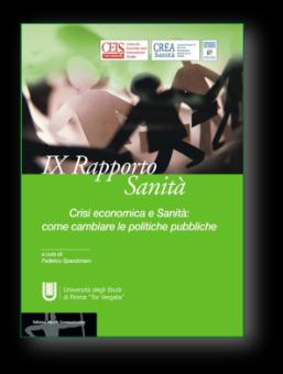 IX Rapporto Sanità Tor Vergata Sintesi Roma, 26 settembre 2013 La spesa sanitaria italiana è tra le più basse d Europa: quasi il 24% in meno rispetto alla media dei principali Paesi UE Nel 2011 la